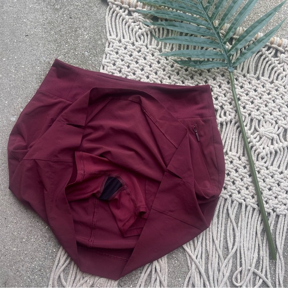 Athleta Burgundy Skirt Size 0 - Picture 3 of 6